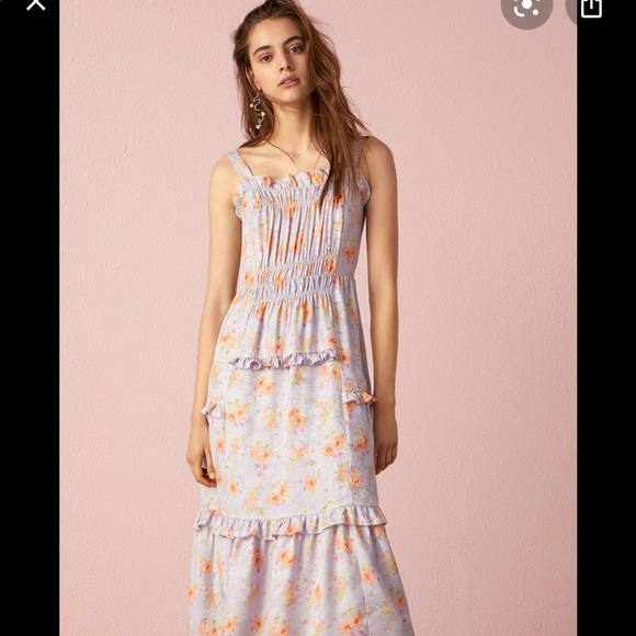 EMILIA Rebecca Taylor SILK JACQUARD TANK DRESS - Picture 3 of 3